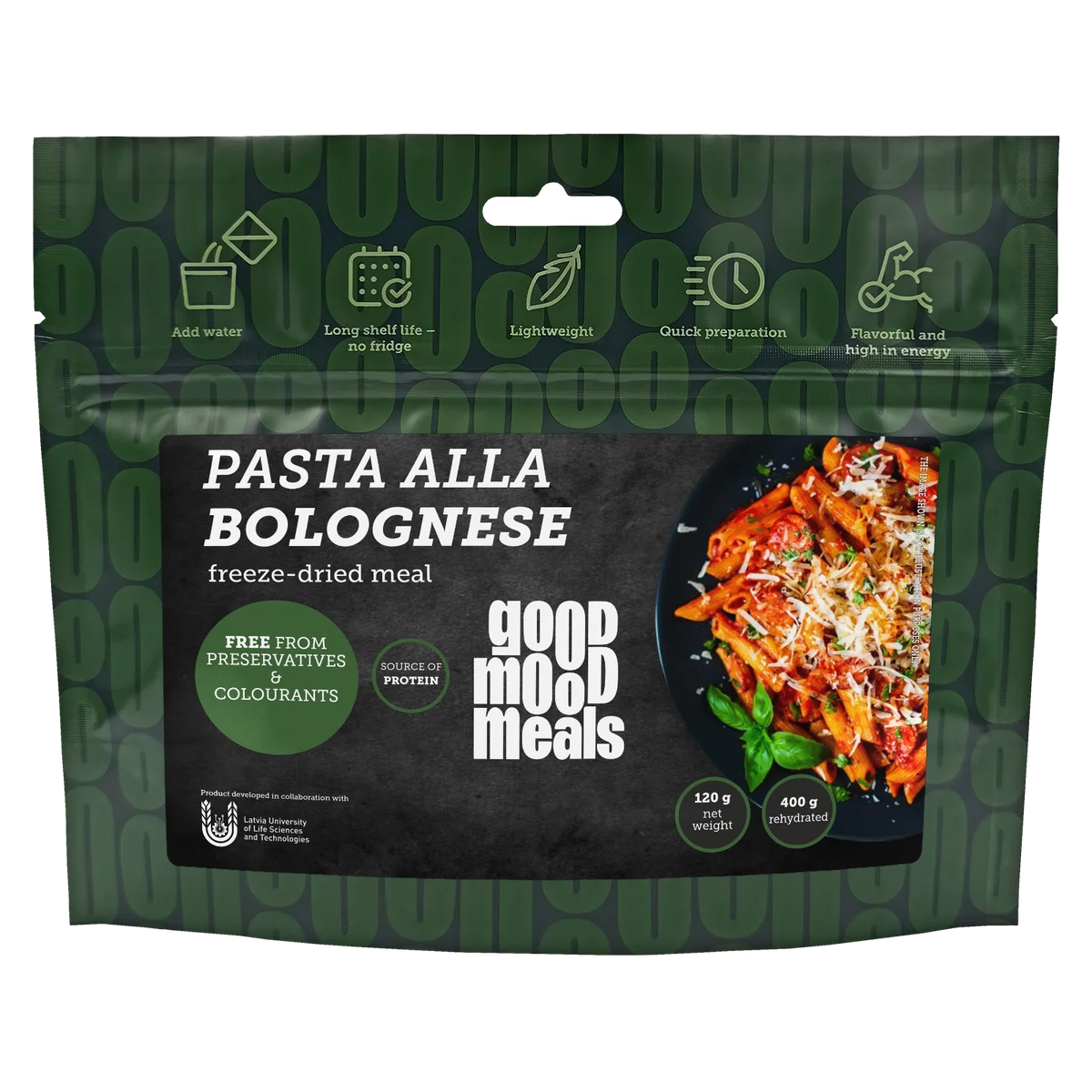 Good Mood Meals Freeze-Dried Pasta Alla Bolognese