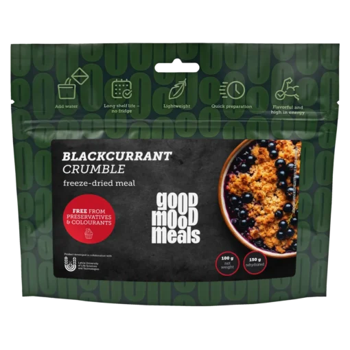 Good Mood Meals Freeze-Dried Blackcurrant Crumble