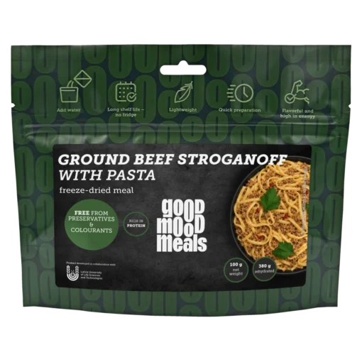 Good Mood Meals
Beef Stroganoff with pasta