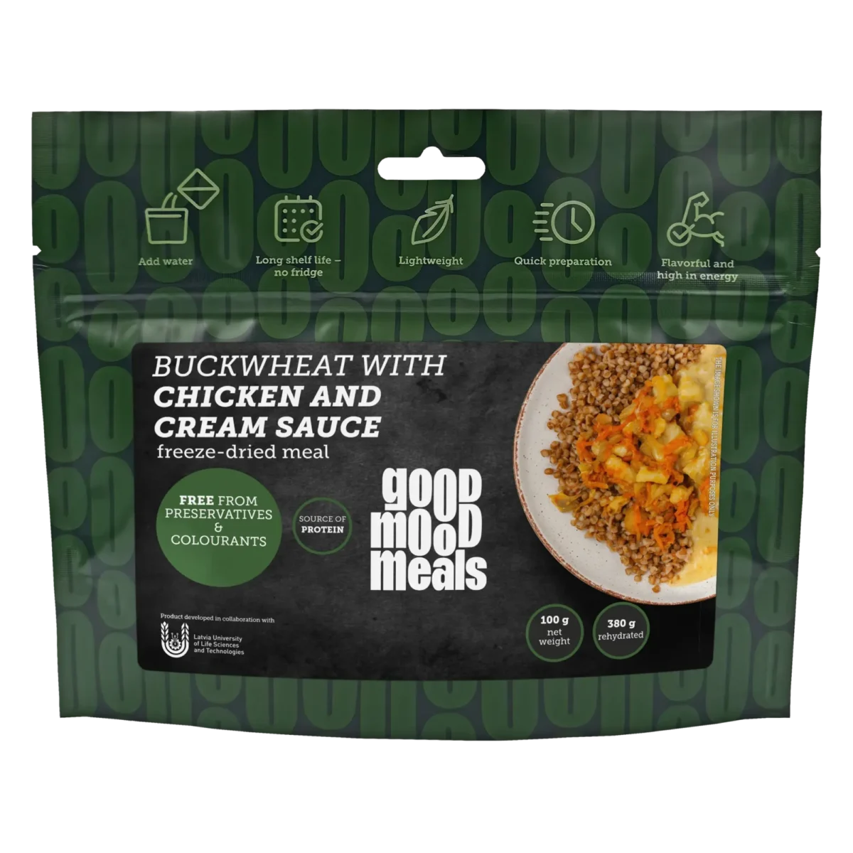 buckwheat with chicken cream Sauce freeze-dried meal